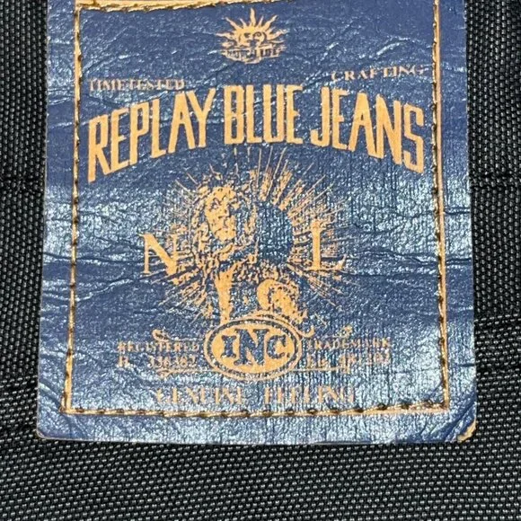 Vintage Replay Blue Jeans Regular Fit Anbass Pants in Charcoal - Size 36 - Italy - Picture 7 of 15